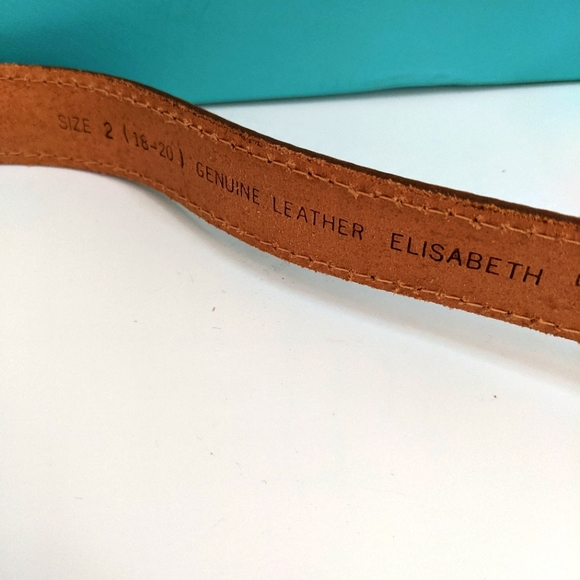 Vintage Liz Claiborne Leather Belt Size 2 (18-20) - Picture 7 of 11